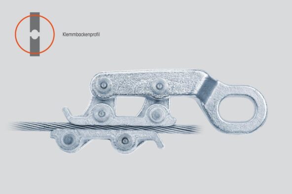 SEILSPANNKLEMME FÜR ALUMINIUMSEILE AAAC UND AAC SOWIE ALUMINIUMSEILE MIT STAHLSEELE ACSR